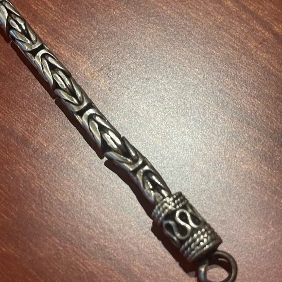 Vintage silver tone bracelet 8” - Picture 3 of 6